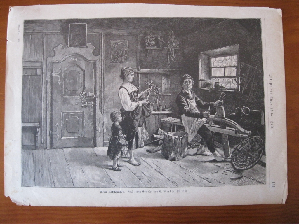 En la carpinteria, 1888